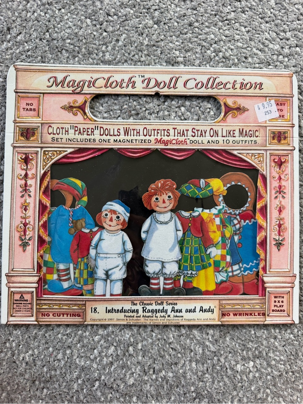 Vintage 1997 Raggedy Ann and Andy MagiCloth Doll Collection Set - New & Sealed